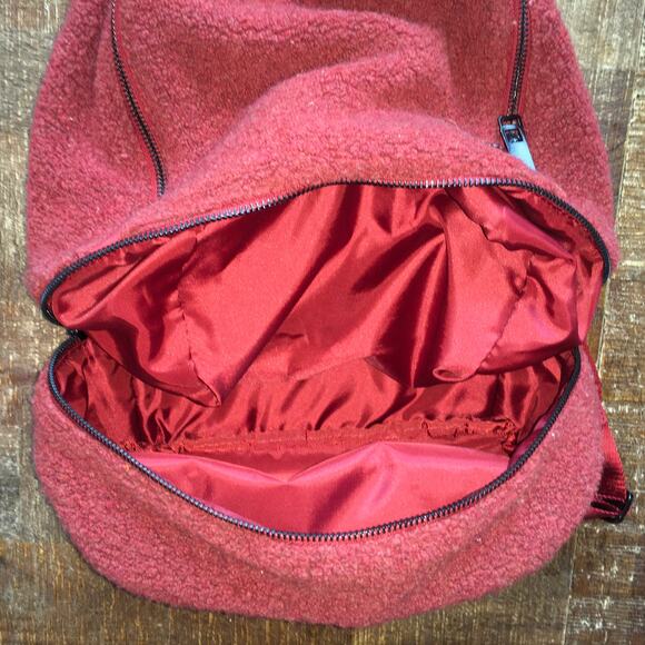 Lululemon City Adventurer Mini Sherpa Backpack Magma Burnt Orange 10L Fleece - Picture 8 of 13